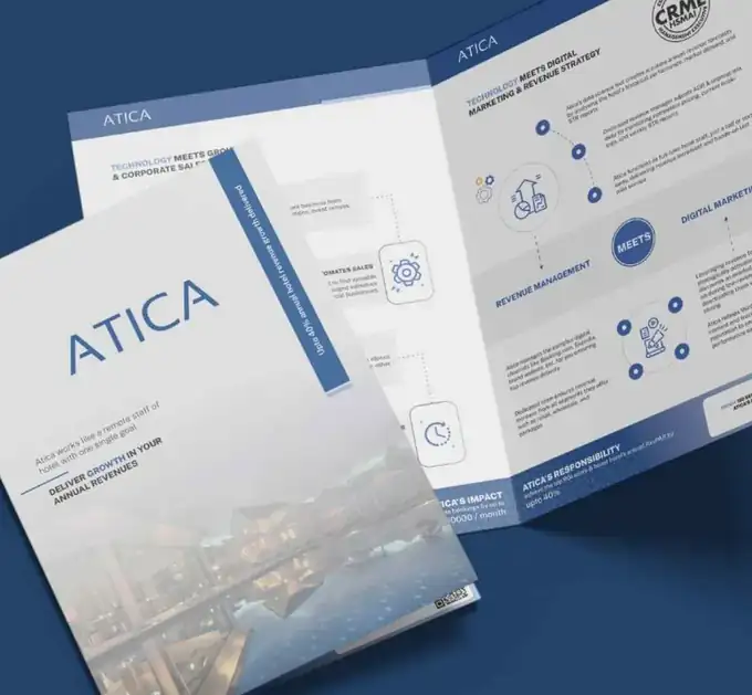 Trifold brochure design by brochure design agency Identity Makers